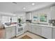 Bright kitchen featuring white cabinets, stainless steel sink, and modern appliances and finishes at 5172 Sterrett St, North Charleston, SC 29405