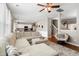 Bright and airy living room featuring a comfortable sectional sofa and hardwood floors at 535 Crossland Dr, Moncks Corner, SC 29461