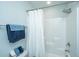 Clean shower with white tiling and showerhead creating a refreshing and minimal space at 618 Ravensridge Ln, Moncks Corner, SC 29461