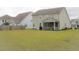 Home's fenced backyard featuring a cozy screened-in porch with a grill at 683 Yellow Leaf Ln, Summerville, SC 29486