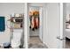 Bright bathroom with toilet and walk-in closet with storage, adding convenience and organization to your daily routine at 785 Coral Acres Dr, Moncks Corner, SC 29461