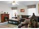 Cozy living room featuring a fireplace, plush sofa, and stylish decor, perfect for relaxing and entertaining at 785 Coral Acres Dr, Moncks Corner, SC 29461