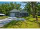 Inviting view of the home's facade, highlighting the landscaped yard and covered parking space at 8453 Charleston Hwy, Walterboro, SC 29488