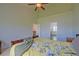 Bedroom featuring carpeted floors, vaulted ceilings, a ceiling fan, and plenty of space at 9682 Pebble Creek Blvd, Summerville, SC 29485
