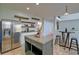 Bright kitchen with stainless steel appliances and center island at 9682 Pebble Creek Blvd, Summerville, SC 29485