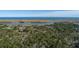 High angle view of a heavily treed property located near the water at 0 Doar Rd, Awendaw, SC 29429