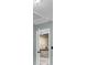 Open hallway featuring stone accent wall and white railing at 110 Instructor Ct, Ladson, SC 29456