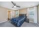 Main bedroom featuring carpeted floors, ceiling fan, and natural lighting at 124 Bright Meadow Rd, Summerville, SC 29483
