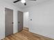 Bedroom with wood floors, a ceiling fan, and neutral paint at 1320 Bresee St, Charleston, SC 29412