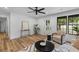 Cozy and bright living room featuring a ceiling fan and lots of natural light at 1320 Bresee St, Charleston, SC 29412