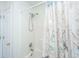 Full bathroom featuring a shower/tub combo and decorative shower curtain at 1401 Elm Hall Cir, Summerville, SC 29483