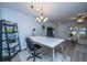 Bright office space with a desk, chair, and storage for organization at 1401 Elm Hall Cir, Summerville, SC 29483