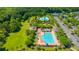 Aerial showcases inviting community pools, parks, and amenities perfect for relaxing or socializing at 1409 Bloomingdale Ln, Mount Pleasant, SC 29466