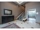 Elegant lobby with tiled floors, stairs, elevator, and stylish decor creating a welcoming atmosphere at 145 Pier View St # 214, Daniel Island, SC 29492
