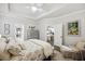 Spacious bedroom with tray ceiling, ceiling fan, and neutral color palette at 148 Longdale Dr, Summerville, SC 29483