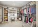 Organized walk-in closet with ample shelving, drawers, and a vanity area at 148 Longdale Dr, Summerville, SC 29483