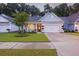 Inviting home with a well-manicured lawn, a two-car garage, and a charming front porch at 148 Longdale Dr, Summerville, SC 29483