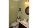 A cozy powder room with vanity and sink at 152 Mansfield Blvd, Charleston, SC 29418