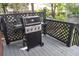 Outdoor deck featuring a black grill, gray flooring, and lattice railings at 152 Mansfield Blvd, Charleston, SC 29418