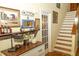 Charming entryway with decor and wooden stairs at 152 Mansfield Blvd, Charleston, SC 29418
