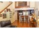 Open floor plan showcasing the stairs and kitchen, with views of the loft area at 152 Mansfield Blvd, Charleston, SC 29418