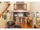 Bright and open living space with high ceilings, showcasing the loft and kitchen at 152 Mansfield Blvd, Charleston, SC 29418
