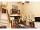 Bright and open living space with high ceilings, showcasing the loft and kitchen at 152 Mansfield Blvd, Charleston, SC 29418