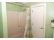 Bathroom with shower and colorful shower curtain at 152 Mansfield Blvd, Charleston, SC 29418