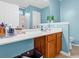 Bright bathroom featuring a spacious vanity with great lighting and modern fixtures at 173 Southport Dr, Summerville, SC 29483