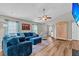 Inviting living room decorated with stylish furniture, features lots of space and natural light at 173 Southport Dr, Summerville, SC 29483
