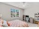 Bedroom featuring carpeted floor, large window and office space at 193 Cypress Forest Dr, Moncks Corner, SC 29461