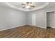 Bedroom featuring hardwood floors, a ceiling fan, a neutral color scheme and natural light at 2005 Isabela Ct, Summerville, SC 29483