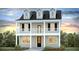 Charming two-story home featuring a welcoming front porch, classic columns, and dormer windows providing plenty of natural light at 201 Terrace View Dr, Summerville, SC 29486