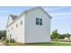 New home exterior with a lush green lawn and modern siding at 201 Terrace View Dr, Summerville, SC 29486