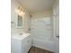 Bathroom featuring a tub-shower combo, vanity, and modern lighting fixtures at 2011 N Highway 17 # 1400B, Mount Pleasant, SC 29466