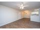 Open-concept living space featuring wood-look floors and neutral tones at 2011 N Highway 17 # 1400B, Mount Pleasant, SC 29466