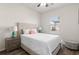 Comfortable bedroom with neutral walls, ceiling fan, wooden floors and decor, creating a relaxing atmosphere at 215 Cypress Plantation Rd, Moncks Corner, SC 29461