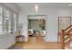 Inviting foyer with hardwood floors, leading into a stylish living area at 222 Haddrell St, Mount Pleasant, SC 29464