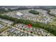 Aerial view of a Primary-planned community shows the home's location and surrounding neighborhood amenities at 234 Cameron St, Summerville, SC 29486