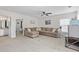 A comfortable living room features a large sectional sofa and ceiling fan at 234 Cameron St, Summerville, SC 29486