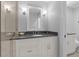 Updated bathroom with granite counters, neutral color palette, and updated fixtures at 4303 Sea Forest Dr, Kiawah Island, SC 29455