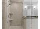 Walk-in shower with sleek fixtures and custom vanity offer spa-like retreat at 4303 Sea Forest Dr, Kiawah Island, SC 29455