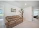 Upstairs living room with comfortable sofa and decorative furnishings at 452 Minim St, Charleston, SC 29414