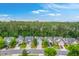 A tranquil neighborhood featuring homes with well-kept lawns, private driveways, and a lush tree line at 4831 Carnoustie Ct, Summerville, SC 29485