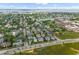 Expansive aerial view of the neighborhood showcasing the mature trees and surrounding community at 55 Ashley Ave # 6, Charleston, SC 29401