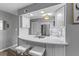 Eat-in kitchen featuring white cabinetry, marble countertop and stainless steel appliances at 55 Ashley Ave # 6, Charleston, SC 29401