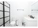 Modern bathroom featuring a sleek glass shower, white vanity, and contemporary fixtures at 760 Natchez Circle Cir, Mount Pleasant, SC 29464