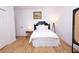 Bright, minimalist bedroom with hardwood floors, a single bed, and simple decor at 760 Natchez Circle Cir, Mount Pleasant, SC 29464