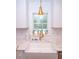 A close up featuring the white cabinets, gold hardware, farmhouse sink, and elegant marble countertops at 760 Natchez Circle Cir, Mount Pleasant, SC 29464