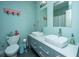 Bathroom featuring double sinks and unique decor at 810 Highway 61, Ridgeville, SC 29472